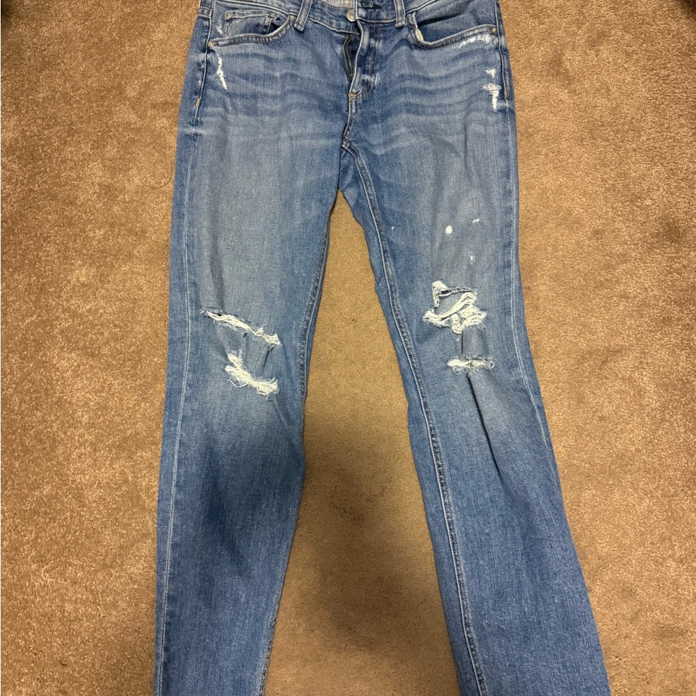 rag & bone Dre low risk ankle slim boyfriend Jean